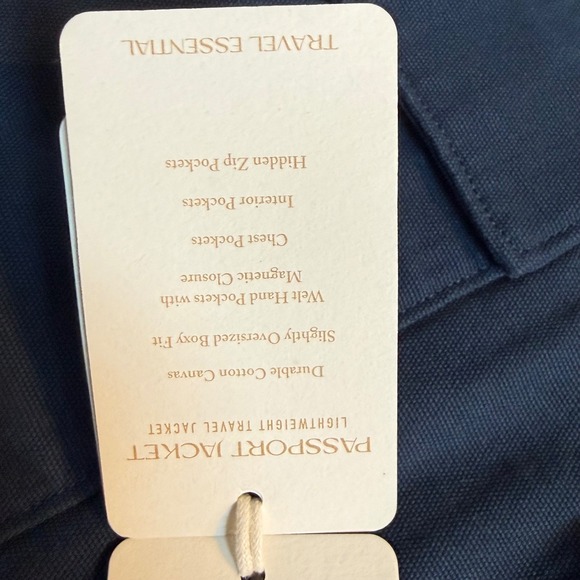 Roark Passport Jacket Mens Medium Deep Blue Organic Cotton Canvas WRJ004 NWT - Picture 8 of 13